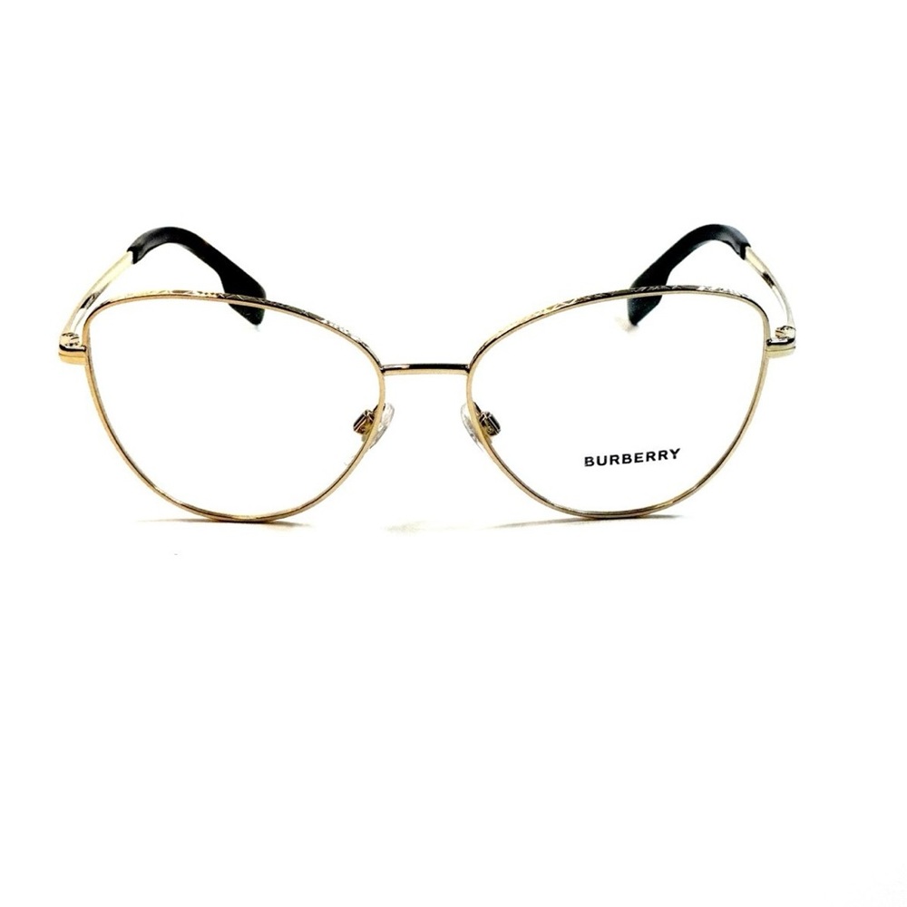 Burberry B 1341 1017 Gold Eyeglasses Cat eye Frames Size  55mm